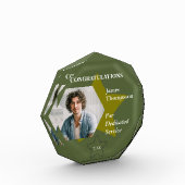 軍隊グリーンサービス賞と金ゴールドスター フォトブロック (左)