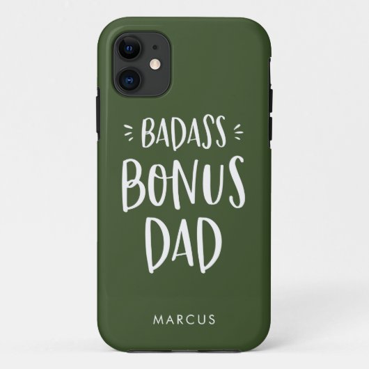 軍隊グリーンボーナスパパ継父 Case-Mate iPhoneケース (裏面)
