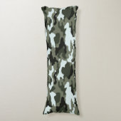 軍隊グリーン迷彩柄 ボディピロー (正面縦)