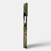 軍隊グリーン迷彩柄(犬用ラベル) Case-Mate iPhoneケース (裏面 / 右)