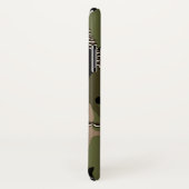 軍隊グリーン迷彩柄(犬用ラベル) Case-Mate iPhoneケース (裏面/右)