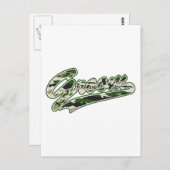 軍隊グルームカモフラージュ ポストカード (正面/裏面)