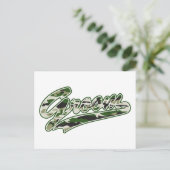 軍隊グルームカモフラージュ ポストカード (スタンド正面)