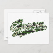 軍隊グルームカモフラージュ ポストカード (正面/裏面)