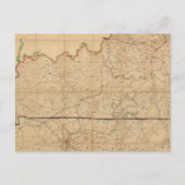 軍隊ケンタッキーの州の地図 ポストカード (正面)