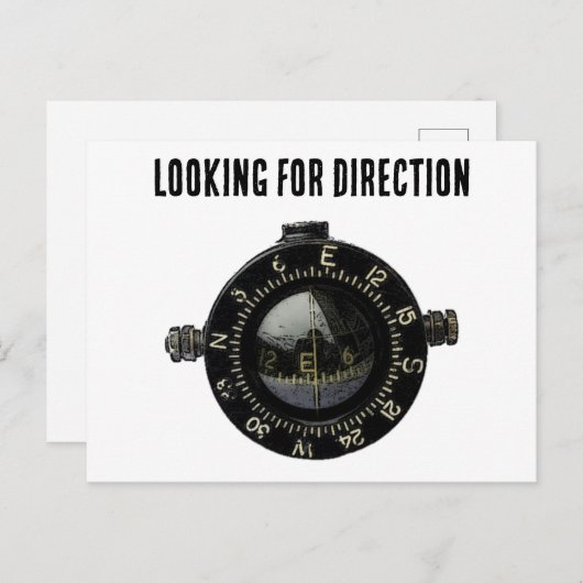 軍隊コンパスサバイバルナビゲーションアドベンチャー ポストカード (正面/裏面)