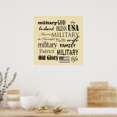 軍隊サブウェイアートポスタープリント ポスター (キッチン)