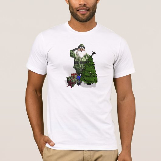 軍隊サンタクロース Tシャツ (正面)