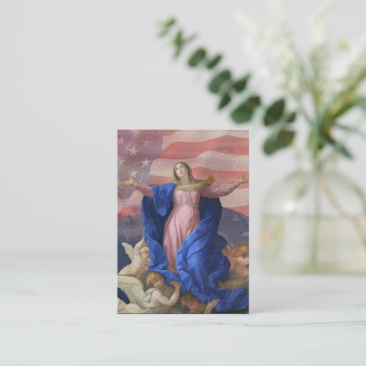 軍隊サービス聖札の人々のための祈りの言葉 名刺 (スタンド正面)