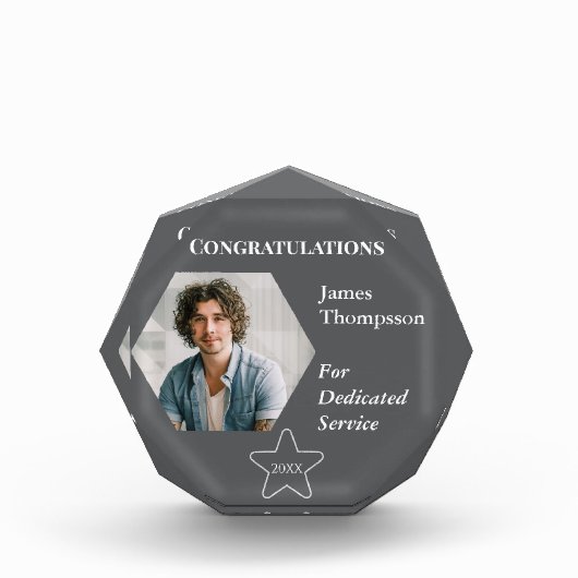 軍隊サービス賞受賞者の記念 フォトブロック (正面)