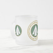 軍隊サーフェス配置配布コマンド フロストグラスマグカップ (正面左)