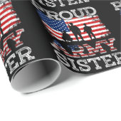 軍隊シスター誇りを持ったアメリカン米国兵士ブラザー ラッピングペーパー (ロールコーナー)