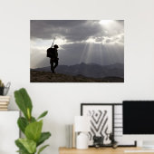 軍隊シルエット・イン・ゴッド・ウィズ・トラスト ポスター (ホームオフィス)