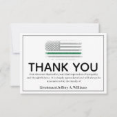 軍隊シングリーンラインありがとうございました サンキューカード (正面)
