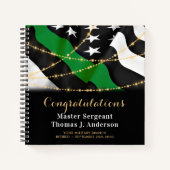 軍隊シングリーンラインリタイアメントパーティーゲスト ノートブック (正面)