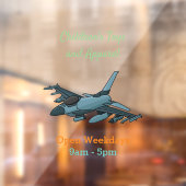 軍隊ジェット飛行機漫画 ウィンドウサイン (シート2)