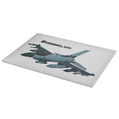 軍隊ジェット飛行機漫画 カッティングボード (角)