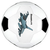 軍隊ジェット飛行機漫画 サッカーボール (回転)