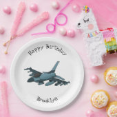 軍隊ジェット飛行機漫画 ペーパープレート (パーティー)