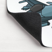 軍隊ジェット飛行機漫画 マウスパッド (コーナー)