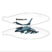 軍隊ジェット飛行機漫画 ミニバスケットボール (パネル)