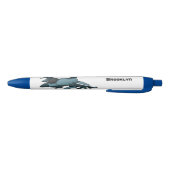 軍隊ジェット飛行機漫画 黒ボールペン (ボトム)