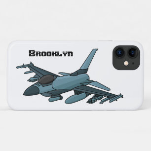 軍隊ジェット飛行機漫画 iPhone 11 ケース