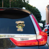 軍隊ジャイアントラブハート迷彩熊 シール