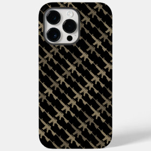 軍隊スタイルガンカモフラージュGIライフルブラックセピア Case-Mate iPhone 14 PRO MAXケース