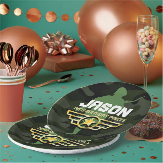 軍隊スタイルパーティー紙パーティープレート ペーパープレート