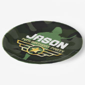 軍隊スタイルパーティー紙パーティープレート ペーパープレート (アングル)