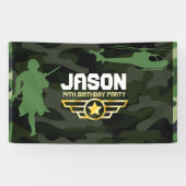 軍隊スタイルパーティー背景 横断幕 (横)