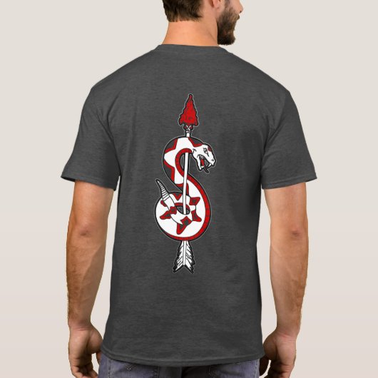 軍隊スナイパーInsignia Tシャツ (裏面)