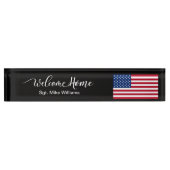軍隊ソルジャーウェルカムホームクラスアメリカン デスクネームプレート (正面)