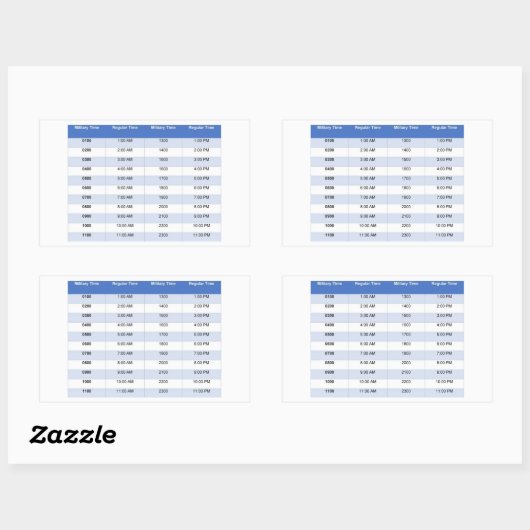 軍隊タイムステッカー 長方形シール (シート)