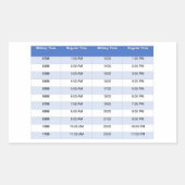 軍隊タイムステッカー 長方形シール (正面)