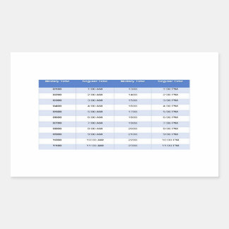 軍隊タイムステッカー 長方形シール