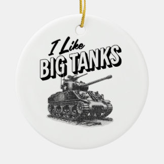 軍隊タンククリスマスオーナメントはペルソナリーズ可能 セラミックオーナメント