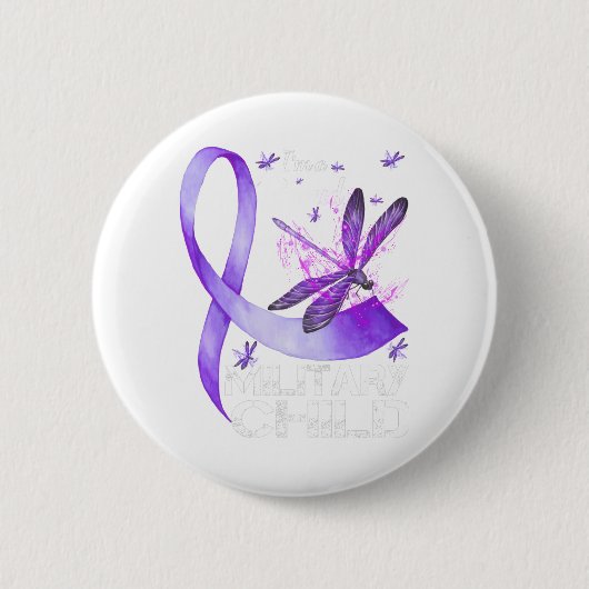 軍隊チャイルドガータイムボーイズTシャツパープルアップ 缶バッジ (正面)