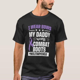 軍隊チャイルド月紫アップダディーブーツ1 Tシャツ