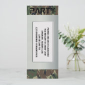 軍隊テーマのパーティー招待状 招待状 (スタンド正面)