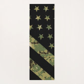 軍隊デジタルカモフラージュUSフラグ ヨガマット (裏面)