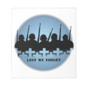 軍隊トリビュートのメモ帳を使用してメモ忘れ帳を削除 ノートパッド (正面)