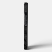 軍隊ドッグタグと手のプリントを革に Case-Mate iPhoneケース (裏面 / 左)