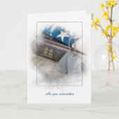 軍隊ドッグタグのバイブルカード カード (黄色い花)