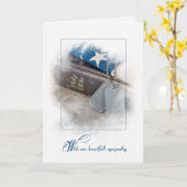 軍隊ドッグタグのバイブルカード カード (黄色い花)