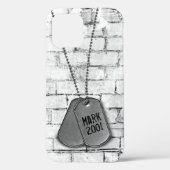 軍隊ドッグタグのレンガのケース – メイトiPhoneケース Case-Mate iPhoneケース (裏面)