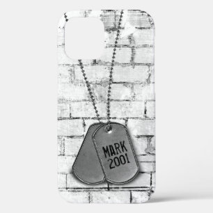 軍隊ドッグタグのレンガのケース – メイトiPhoneケース iPhone 12ケース