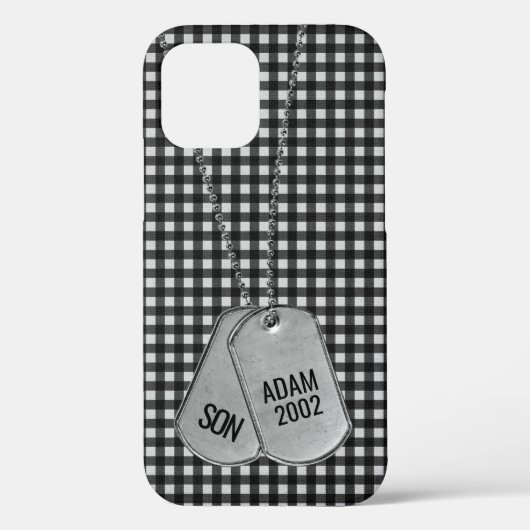 軍隊ドッグタグオンジンガム Case-Mate iPhoneケース (裏面)