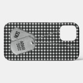軍隊ドッグタグオンジンガム Case-Mate iPhoneケース (裏面 (横))